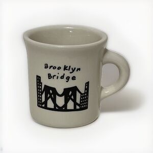 Rare HTF Homer Laughlin Fishs Eddy Brooklyn Bridge Diner Coffee Mug 10 Oz